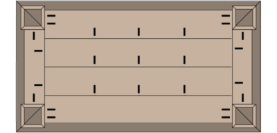 Chunky Farmhouse Coffee Table Plans (Bottom of Table)