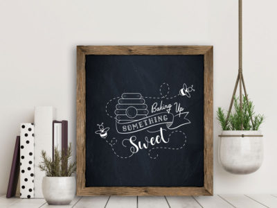 Baking up something sweet chalkboard