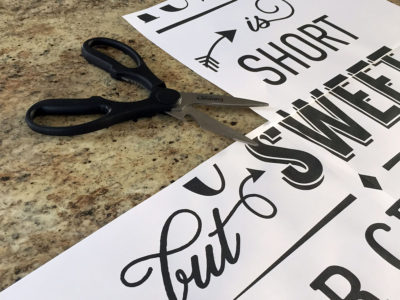 Step 1 Chalkboard Printables