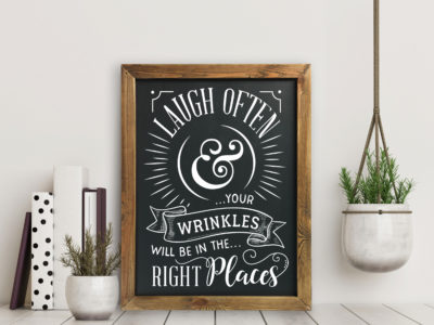 Chalkboard stencil