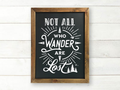 Not All Who Wander Are Lost Printable Wall Art