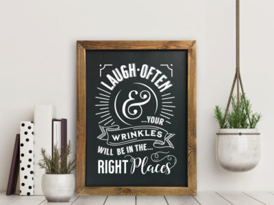 Printable chalkboard wall art