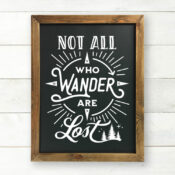 Not All Who Wander Are Lost Printable Wall Art
