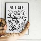 Not All Who Wander Are Lost Printable Wall Art